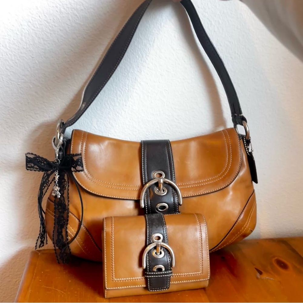 Vintage Coach SoHo buckle and SoHo buckle wallet SET